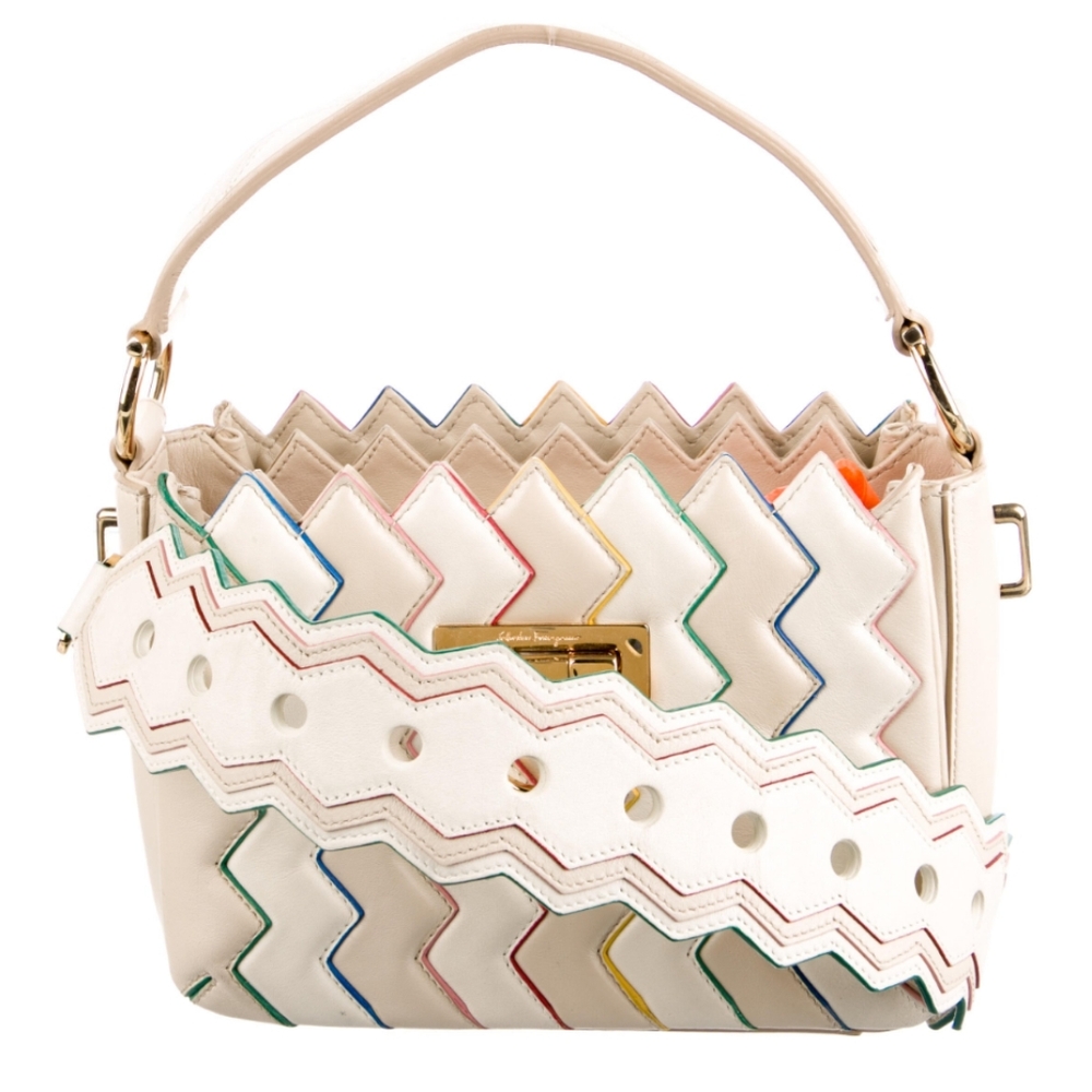 Salvatore Ferragamo Zigzag Top Handle Bag